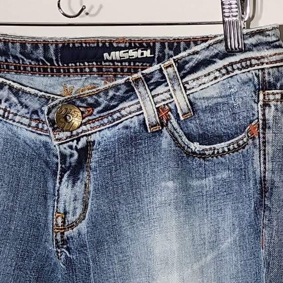 Miss Sixty 60 Low Rise Boot Cut Leg Made In Italy Y2K 90s Jeans 30x29 - Picture 3 of 12
